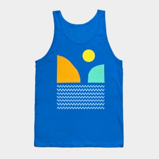 Minimalist Mountain Scene Tank Top